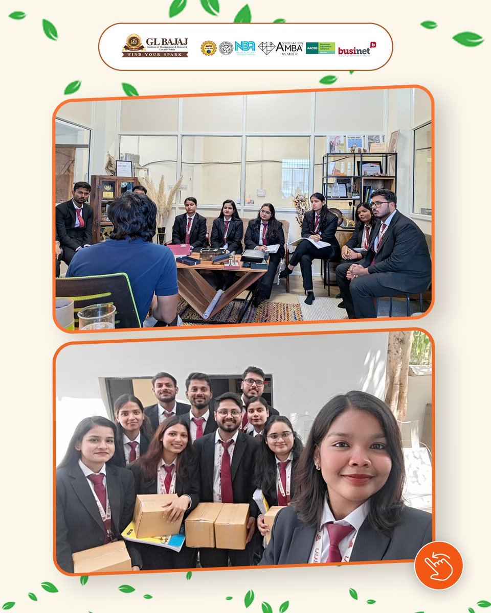 glbajajimr's tweet image. Not your usual classroom day.

PGDM Batch 2025–27 stepped into the world of Unbubble to see how sustainability actually works on the ground — from idea to execution. ♻️

#IndustryVisit #SustainableThinking #FutureLeaders #EcoInnovation #PGDMExperience #BeyondClassroom