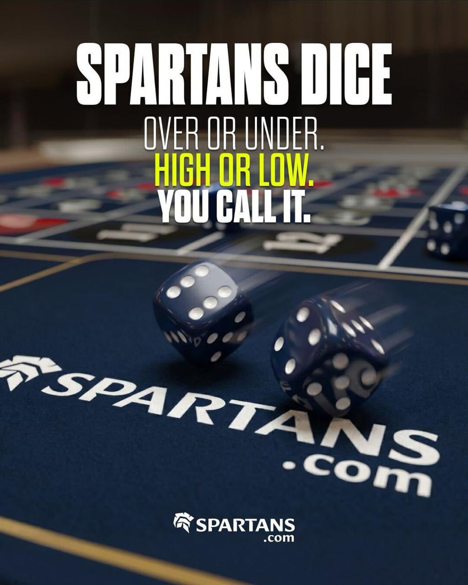 SpartansBet's tweet image. SPARTANS DICE.
CALL IT. ROLL IT. WIN IT. 🎲🔥

One roll can change everything.
Step up.Own the outcome.

Bet. Play. Win Big.

#spartans #win #games #bet #cryptobetting