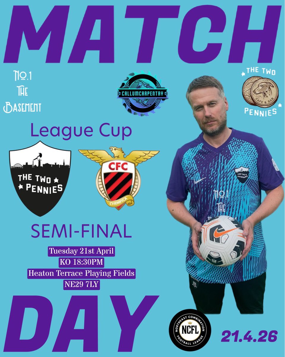 TheTwoPenniesFC's tweet photo. SEMI-FINAL 🏆

#upthepennies https://t.co/On3MPevK8K