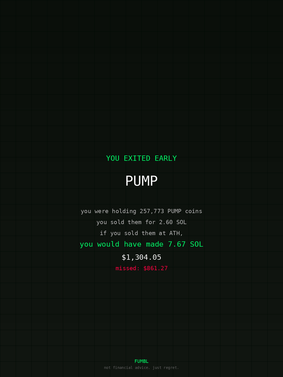 Quetlin24's tweet image. just checked fumbledbags.com bro actually coulda had a fat bag on $PUMP 

8aCDimLkGvsxQ4CRmxEoAW3Smym1sqS3hxvAm2yqpump
#coinbase 
#express