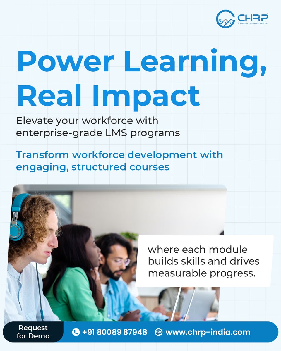 chrp_india's tweet image. @chrp_india  delivers enterprise-grade LMS solutions designed to provide engaging, well-structured training programs that support measurable performance improvement.

🌐 chrp-india.com | 📩 reach@chrp-india.com | 📱 +91 80089 87948
#CHRPINDIA #LMS #DigitalLearning