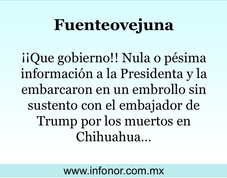 Agencia Infonor (@infonor) on Twitter photo 