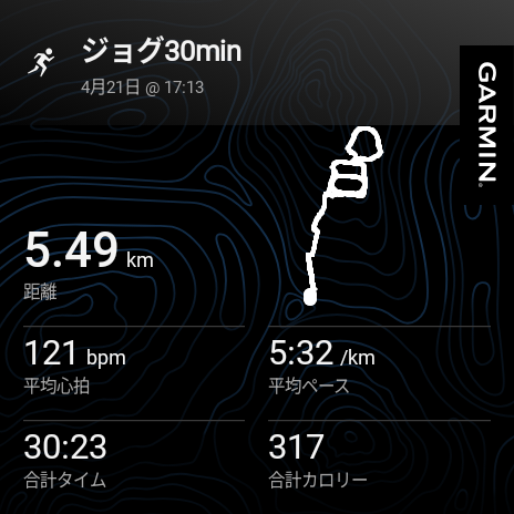 Bachakov's tweet image. 今日は所用があったので30分のみ
すき間時間に走れたのでよしとしておきたい😆
#ランニング #running #runner