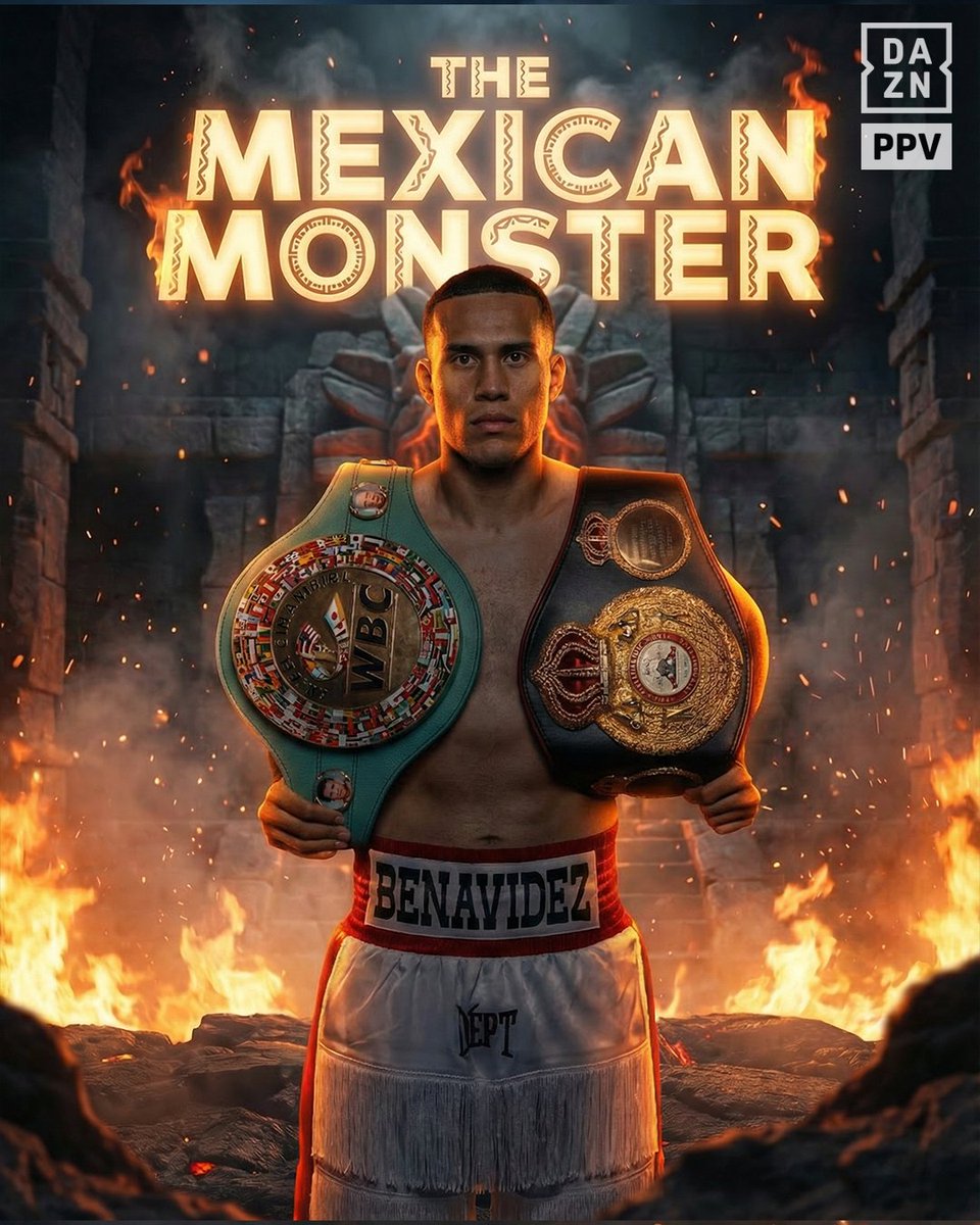 DAZNBoxing's tweet photo. 𝟑𝟏-𝟎 (𝟐𝟓 𝐊𝐎𝐬) 🇲🇽👹

@Benavidez300 hunts three-weight champ status 👑

#BenavidezZurdo | May 2 | Live on DAZN https://t.co/JD4I0vzwcu