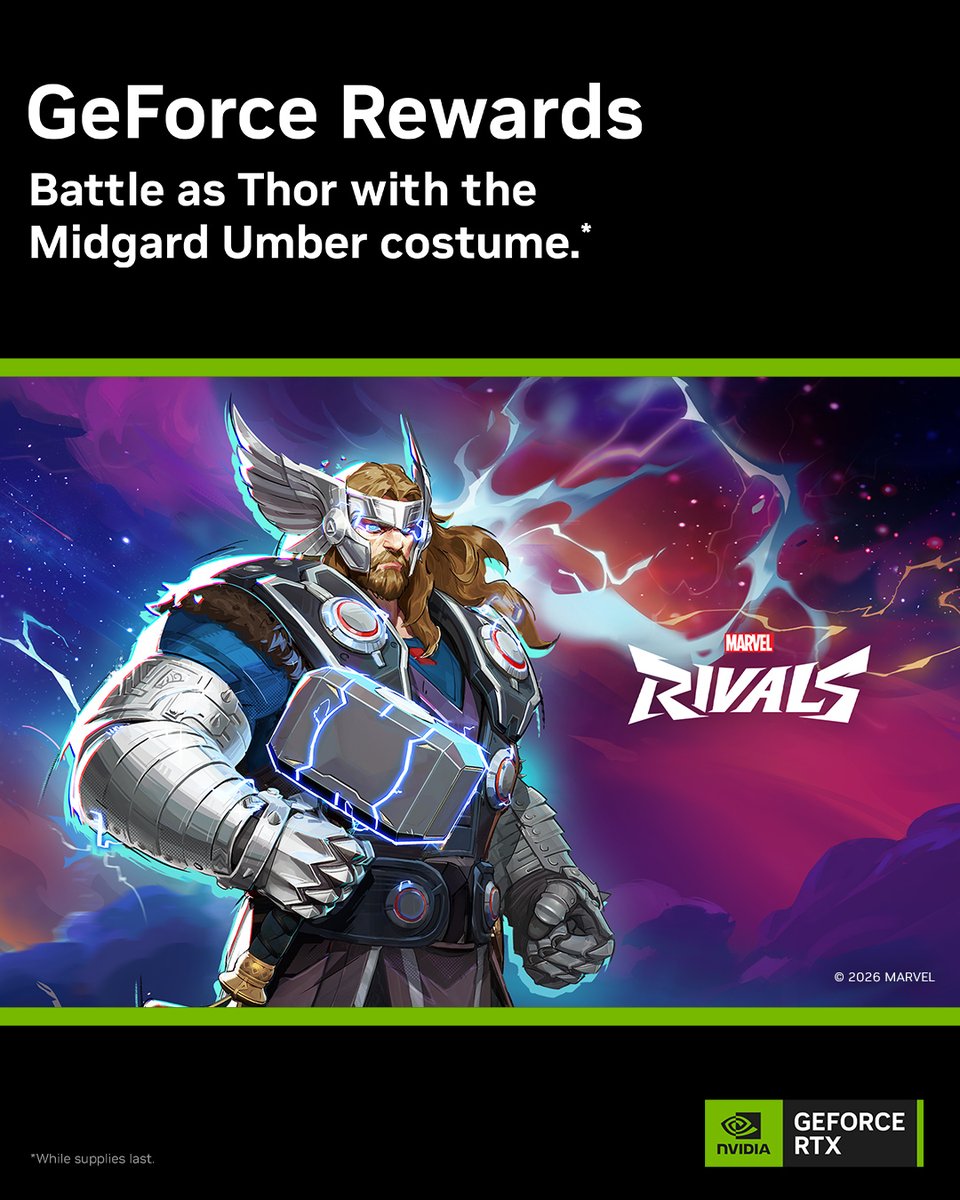 Geforce Costumes New GeForce Reward available now - redeem the Thor Midgard Umber ...