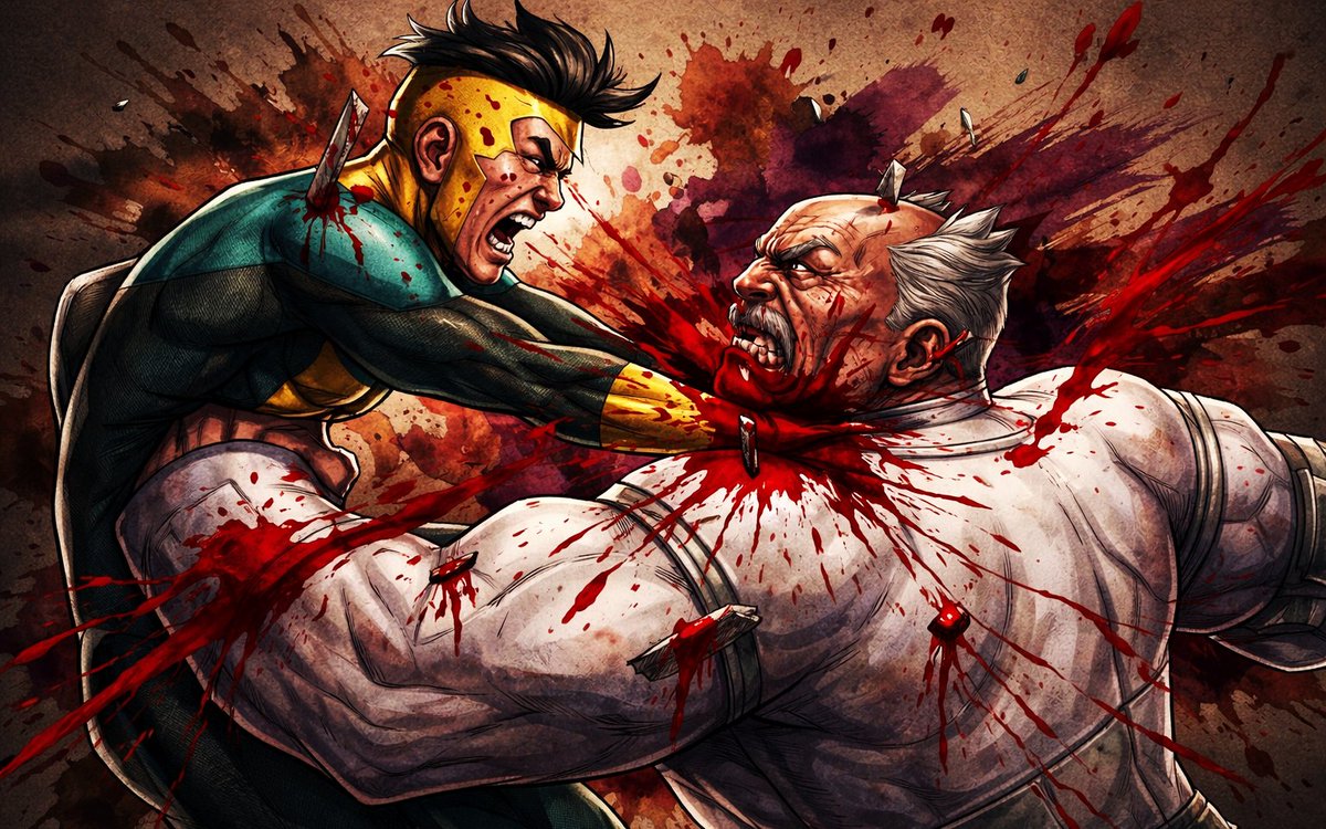SonOfSciFi1's tweet image. Invincible Season 4 Episode 5: "Give Us a Moment" 

The Viltrumite War begins! Invincible finds himself in a bloody rematch with the savage Conquest.

Full episode breakdown 👇
thesonofsci.com/invincible-sea…

#Invincible #AmazonPrimeVideo