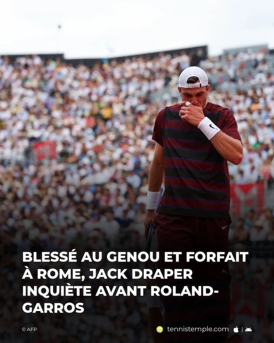 tennistemple's tweet image. La malédiction des blessures se poursuit pour Jack Draper. Blessé au genou à Barcelone, le Britannique manquera les tournois de Madrid et de Rome. Le compte à rebours est déjà lancé : sera-t-il à… #ATPMasters1000 #Draper #GrandSlam #RolandGarros #Rome

🎾 w.tennistemple.com/BUyYY