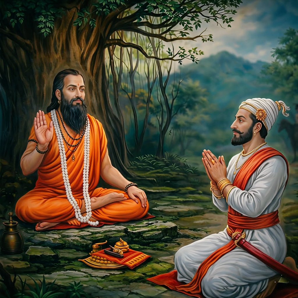 जय जय रघुवीर समर्थ 🙏🚩

#समर्थ_रामदास #छत्रपती_शिवाजी_महाराज