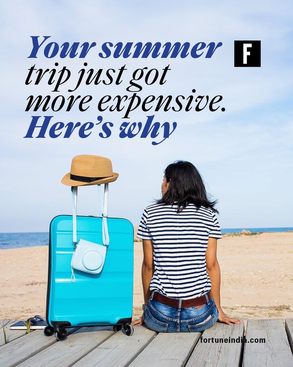 FortuneIndia's tweet image. ✈️ Summer travel just got expensive.

Higher fuel costs, longer flight routes, and rising food prices are hitting aviation and tourism.

But travellers aren’t stopping — they’re switching to short-haul and domestic trips.

#TravelTrends #SummerTravel #Aviation #Tourism