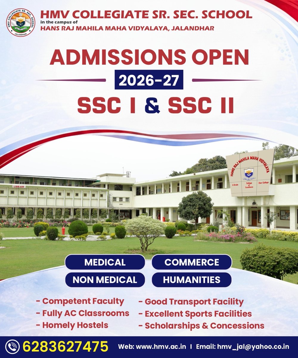 HmvCollege's tweet image. Nurturing Minds, Building Futures.

#HMV
#HMVCollegiate
#AdmissionsOpen