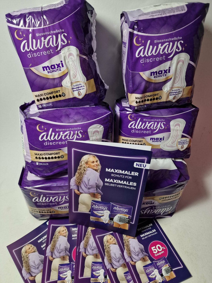 CharlysTestwelt's tweet image. #werbung
Auf dem Blog stelle ich die Always Discreet Einlagen noch einmal ausführlich vor. Mehr dazu unter charlys-testwelt.de/always-discree…