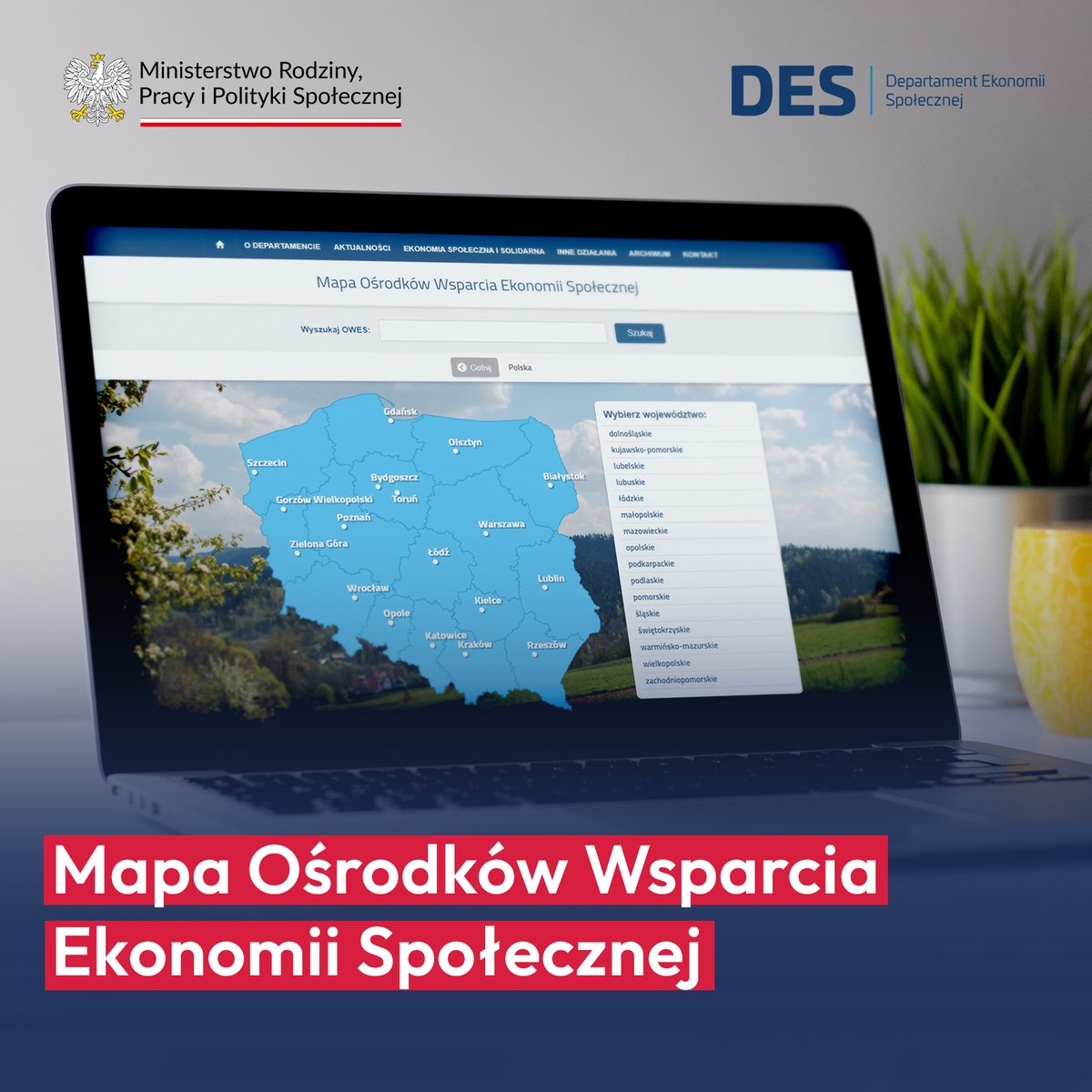 MRPiPS_GOV__PL's tweet photo. 🔍 Szukasz informacji o Ośrodkach Wsparcia Ekonomii Społecznej w Twoim regionie ❓ Skorzystaj z mapy #OWES na stronie Departamentu Ekonomii Społecznej @MRPiPS_GOV__PL ⤵️
🗺️ Mapa oferuje przegląd ośrodków wg podziału wojewódzkiego i najważniejsze dane o każdym OWES.
ℹ️ Korzystanie z działalności ośrodków to:
✅ Dostęp do kompleksowego wsparcia – OWES oferują pomoc w zakładaniu i rozwijaniu podmiotów ekonomii społecznej, takich jak spółdzielnie socjalne, fundacje czy stowarzyszenia.
✅ Specjalistyczna wiedza – akredytowane ośrodki zapewniają doradztwo prawne, księgowe, marketingowe oraz szkolenia dostosowane do potrzeb organizacji.
✅ Wsparcie finansowe – OWES pomagają w pozyskiwaniu środków na rozpoczęcie lub rozwój działalności.
✅ Wspieranie lokalnych inicjatyw – ośrodki działają w Twoim regionie, co pozwala na skuteczną współpracę z lokalnymi społecznościami.
Link do mapy ➡️ https://t.co/vXGXczrW2K
#EkonomiaSpołeczna #SpółdzielniaSocjalna #MRPiPS