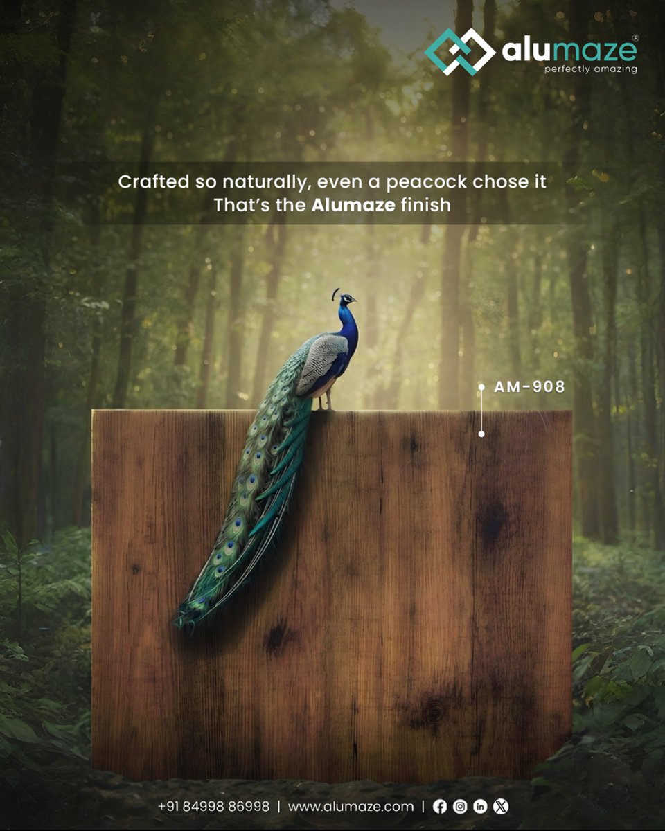 alumaze_'s tweet photo. Even a peacock canโt tell the difference.
Thatโs how real it looks.
#Alumaze #ACPSheets #ACPCladding #ExteriorDesign #InteriorDesign https://t.co/pPA3tsQzz9