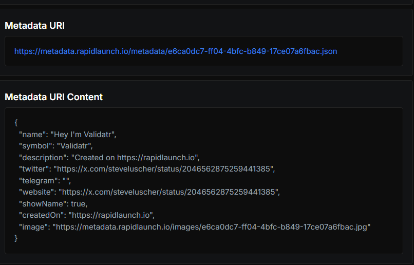 churflips's tweet photo. @steveluscher @ValidtrBot @Pumpfun Wtf?!?!? ur bots so smart it can use rapid launch https://t.co/nG6FLiWiWj