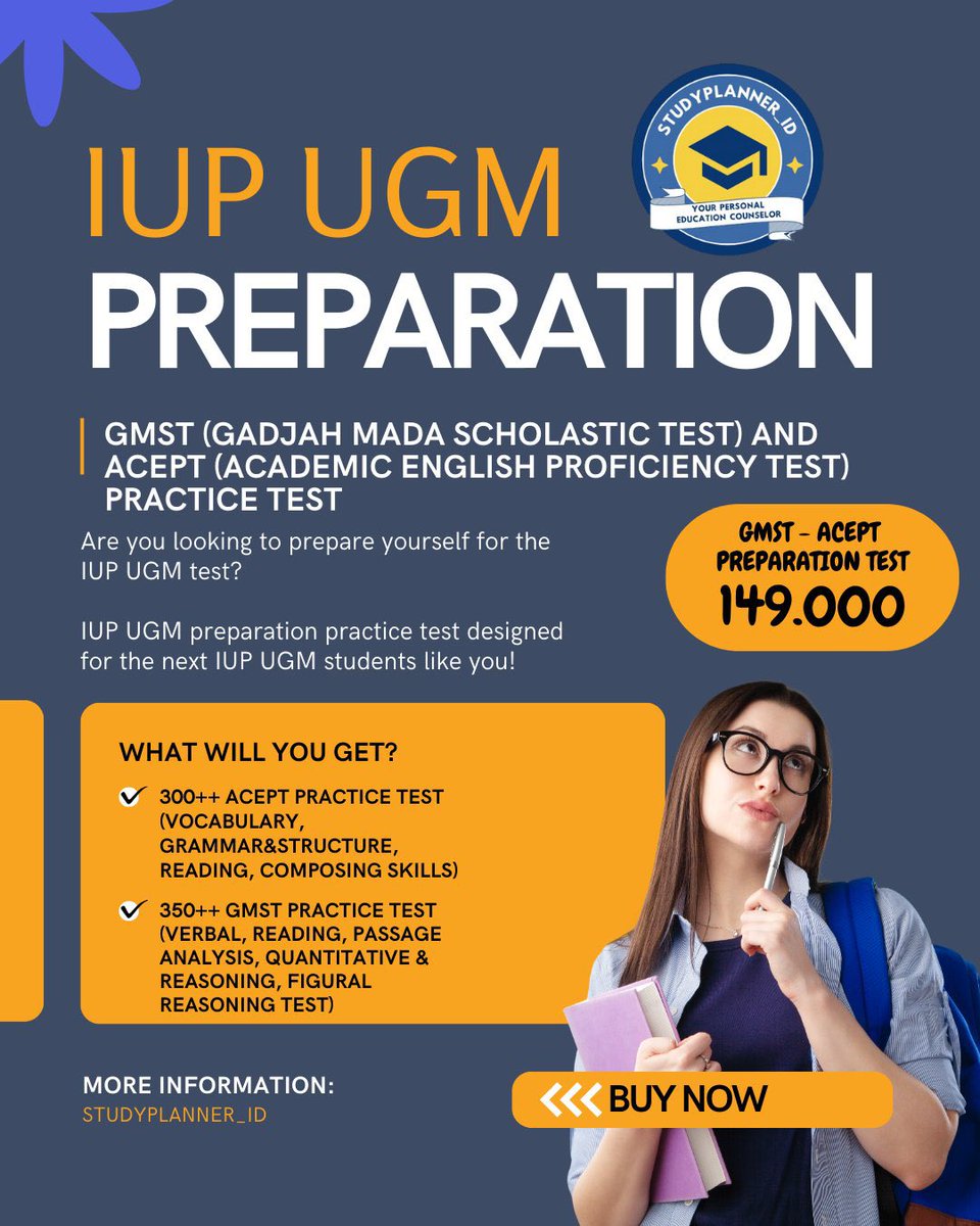 MENTORING PTN-JUAL SOAL IUP UGM/IUP ITB/SIMAK KKI tweet media