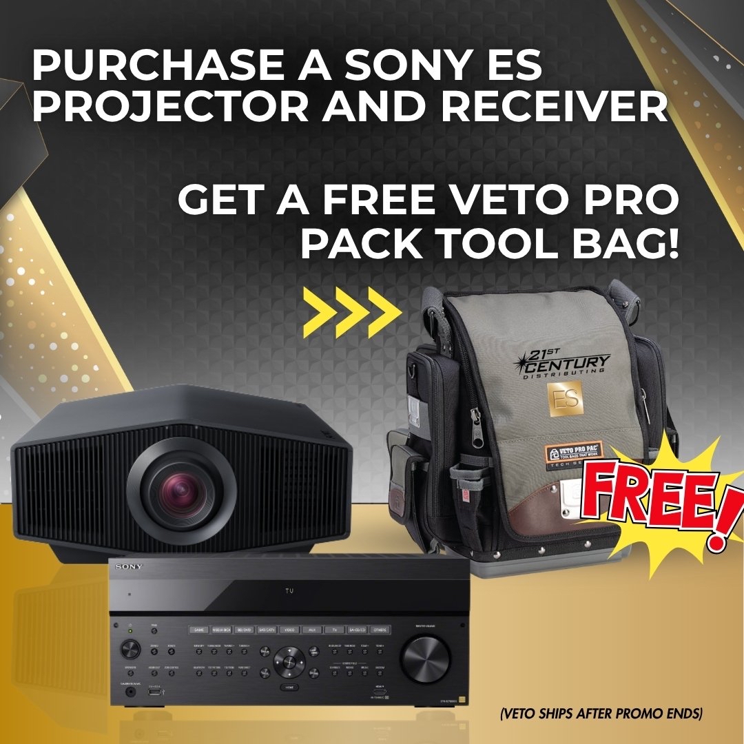 21stCenturyDist's tweet image. Tool up with the perfect Sony bundle and receive a FREE Veto Pro Pac tool bag from 21st Century!

ow.ly/GGjb50YNaee

#21stCenturyDistributing #Sony #ESreceiver #ESprojector #VetoToolBag