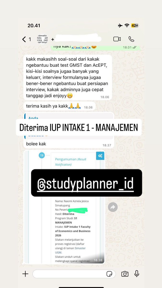 MENTORING PTN-JUAL SOAL IUP UGM/IUP ITB/SIMAK KKI tweet media