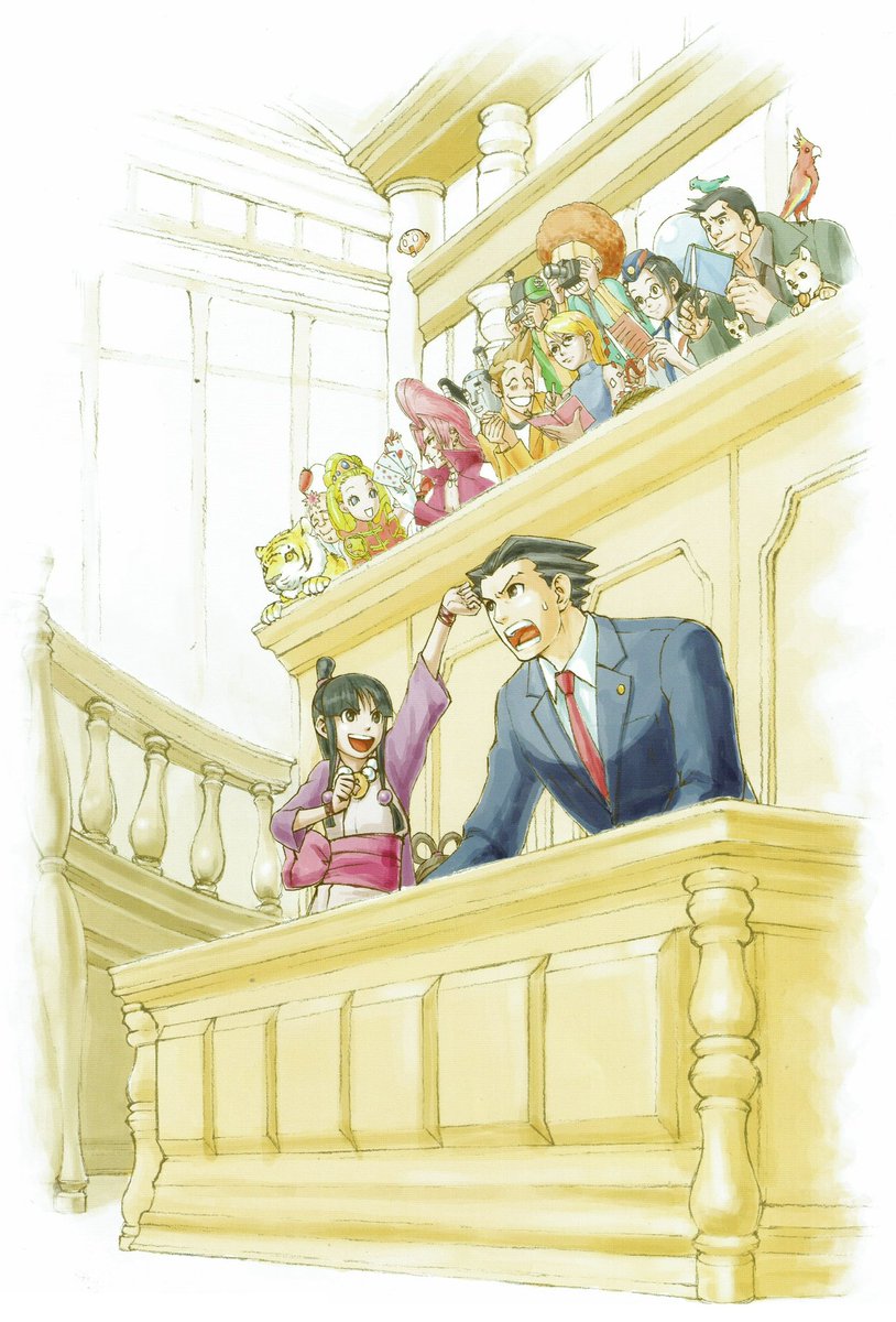 VGArtAndTidbits's tweet photo. Phoenix Wright: Ace Attorney Justice for All - promotional artwork. https://t.co/B0aHQBxuA5