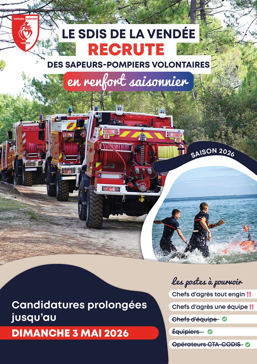 Sapeurs-pompiers de la Vendée tweet media