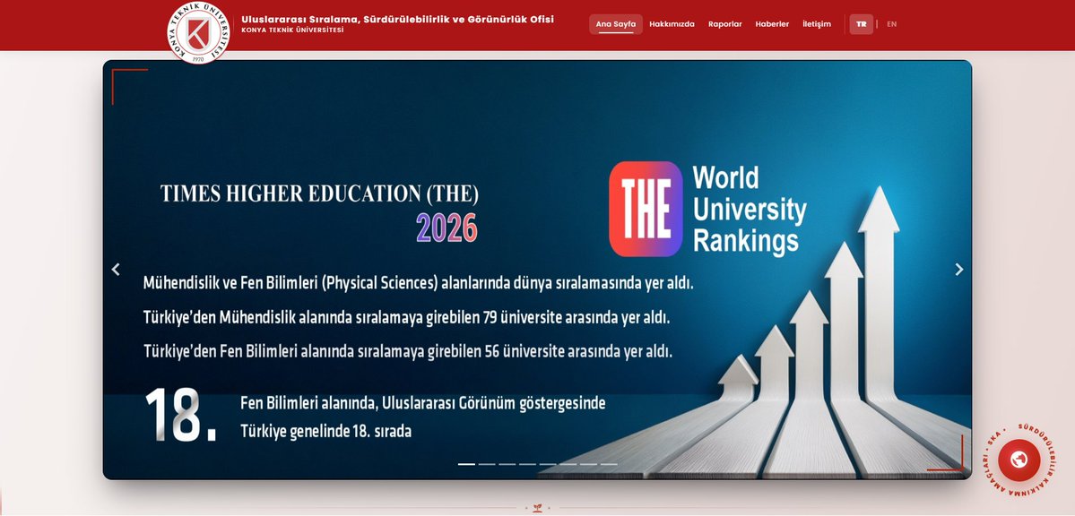 ktunbidb's tweet photo. Başkanlığımız stajyerleri ile Uluslararası Sıralama, Sürdürülebilirlik ve Görünürlük Ofisi’nin ortak çalışmasıyla https://t.co/0Cya5VPQf5 web sayfamız yenilendi. ✨

Projede emeği geçen tüm arkadaşlarımıza ve stajyerlerimize teşekkür ederiz. 👏

@oncelik @KTUNEDU @Ktun_GS https://t.co/500x00GWcu