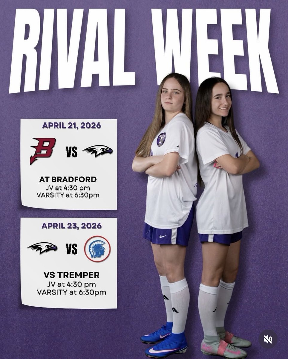 FaithKruzycki's tweet photo. Rival week for HS soccer this week as we play against Bradford and Tremper.  

Let’s go ITA Hawks 💜⚽️🖤

@ImYouthSoccer @ImCollegeSoccer @ITHSA_Hawks https://t.co/kqDbX2M9Bc