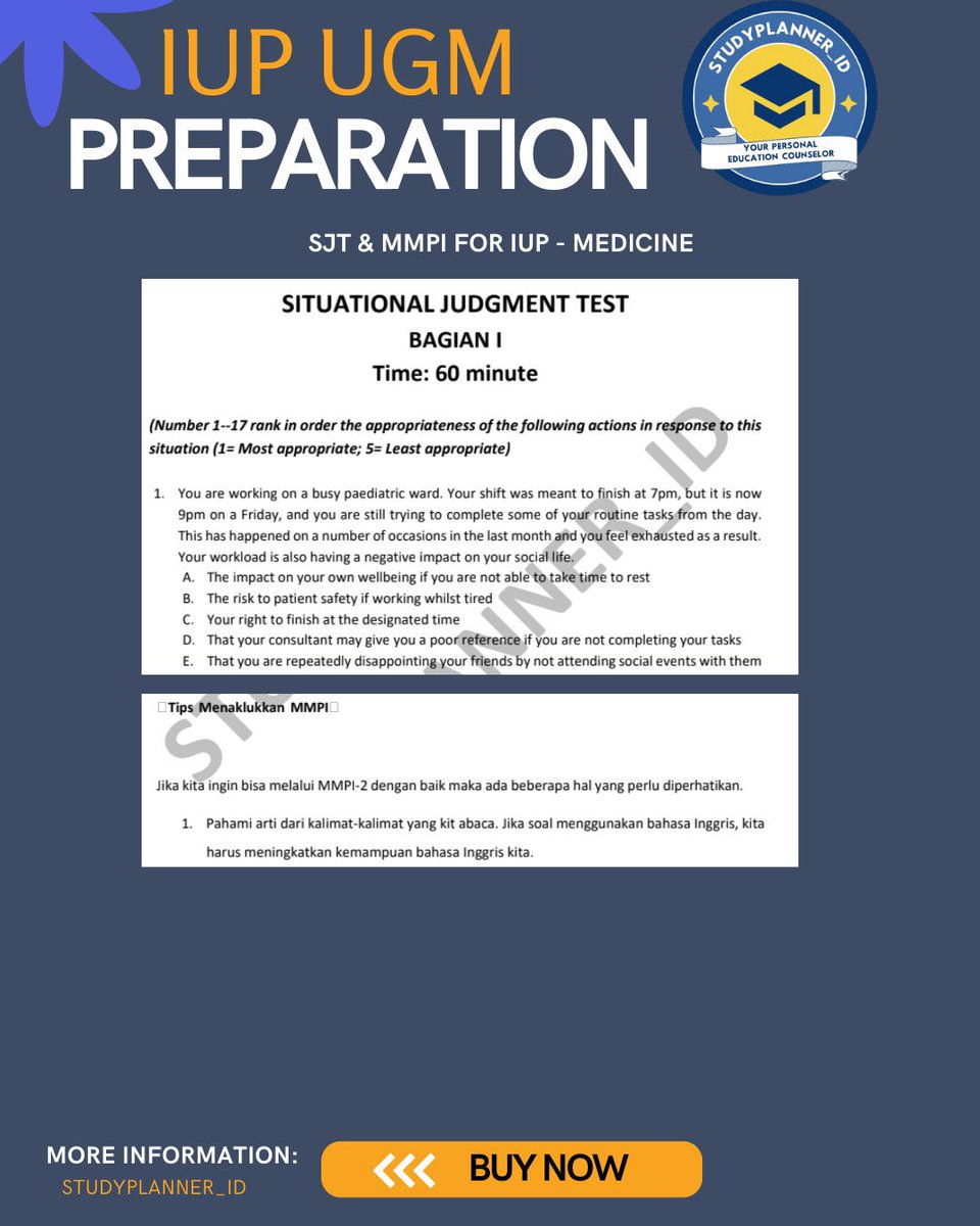 MENTORING PTN-JUAL SOAL IUP UGM/IUP ITB/SIMAK KKI tweet media