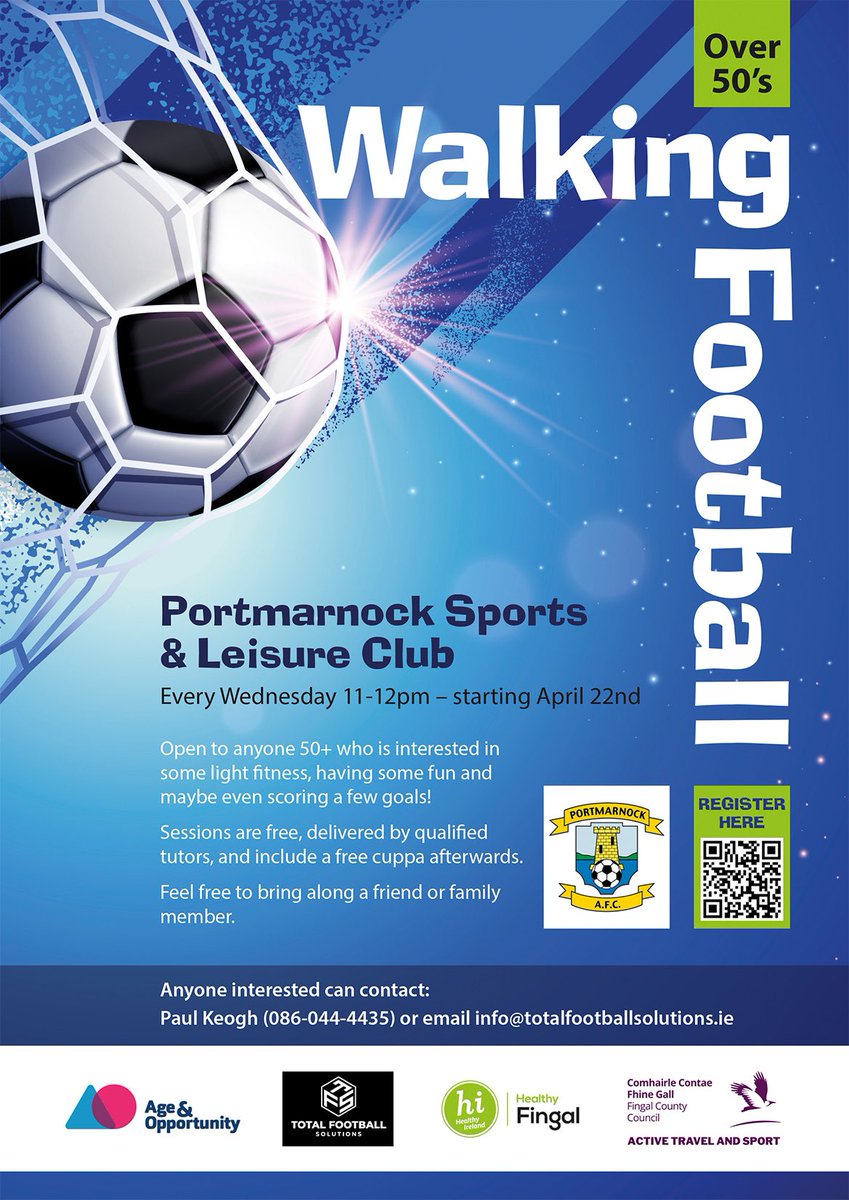 KeoghPaul's tweet image. @alancaw you playing Alan ?? Starting tomorrow in conjunction with @HealthyFingal @portmarnockafc @FingalSports all welcome #getactive