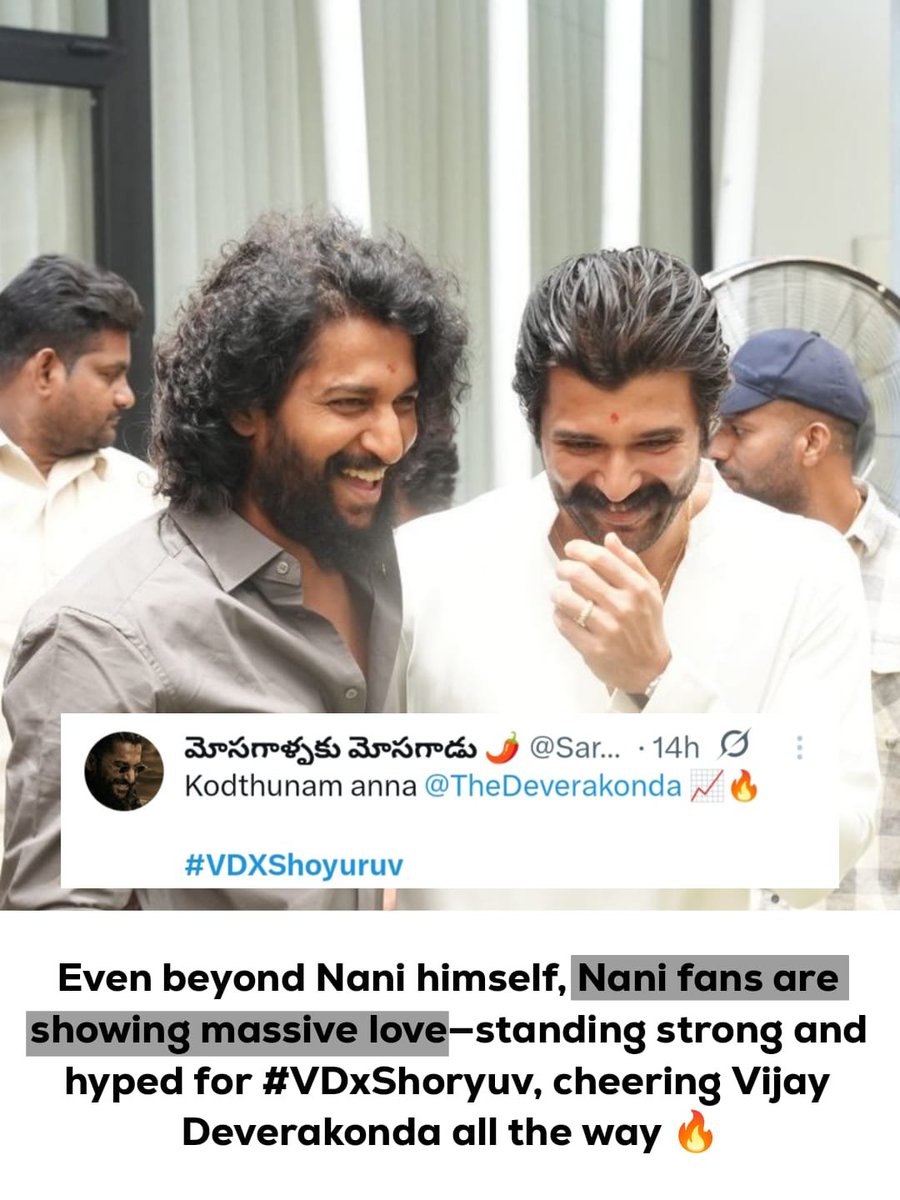 parameshwa_VD's tweet image. #Nani for #Vijaydevarakonda