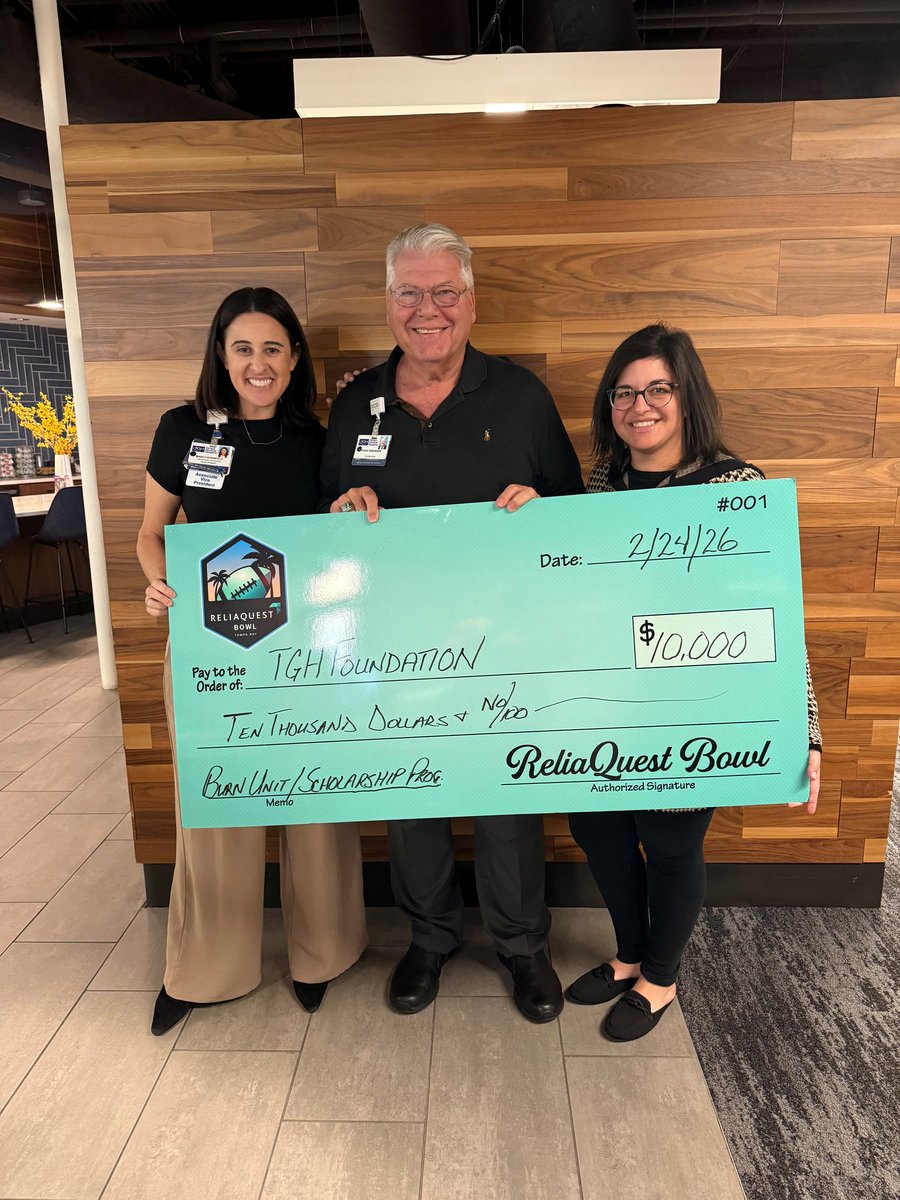 ReliaQuestBowl's tweet image. For the moments that matter.

$10,000 to support the TGH Foundation.

Learn More | vist.ly/4z72p

#MoreThanAGame #ReliaQuestBowl #TampaBay