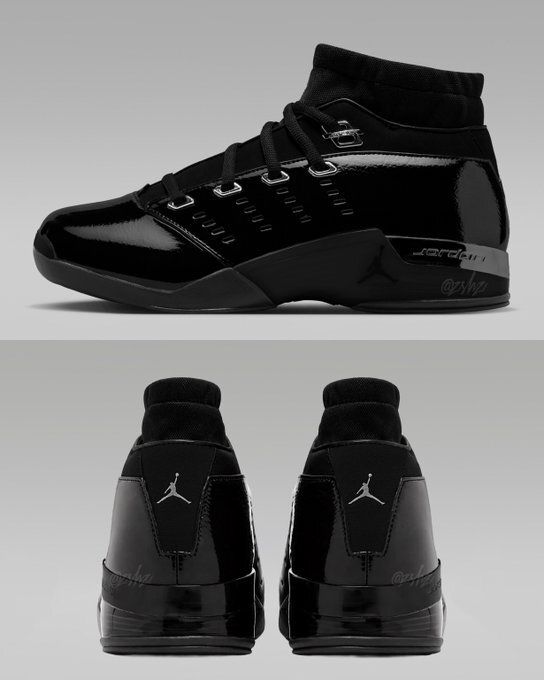 TheSiteSupply's tweet photo. The Air Jordan 17 Low SP "Black Patent" releases later this year.

🗓️ August 8th https://t.co/hlSLPInLQG