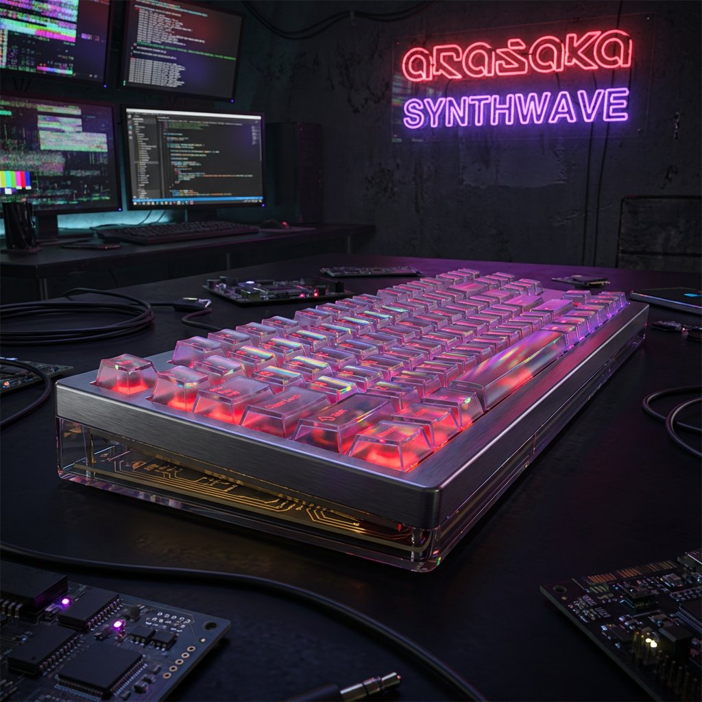 J62154229's tweet image. Where neon meets transparency. This is the ultimate cyberpunk romance. 💜📷💙
Which one belongs on your dream setup?#GamingSetup #RGB #Keycaps #Cyberpunk2077 #Vibe