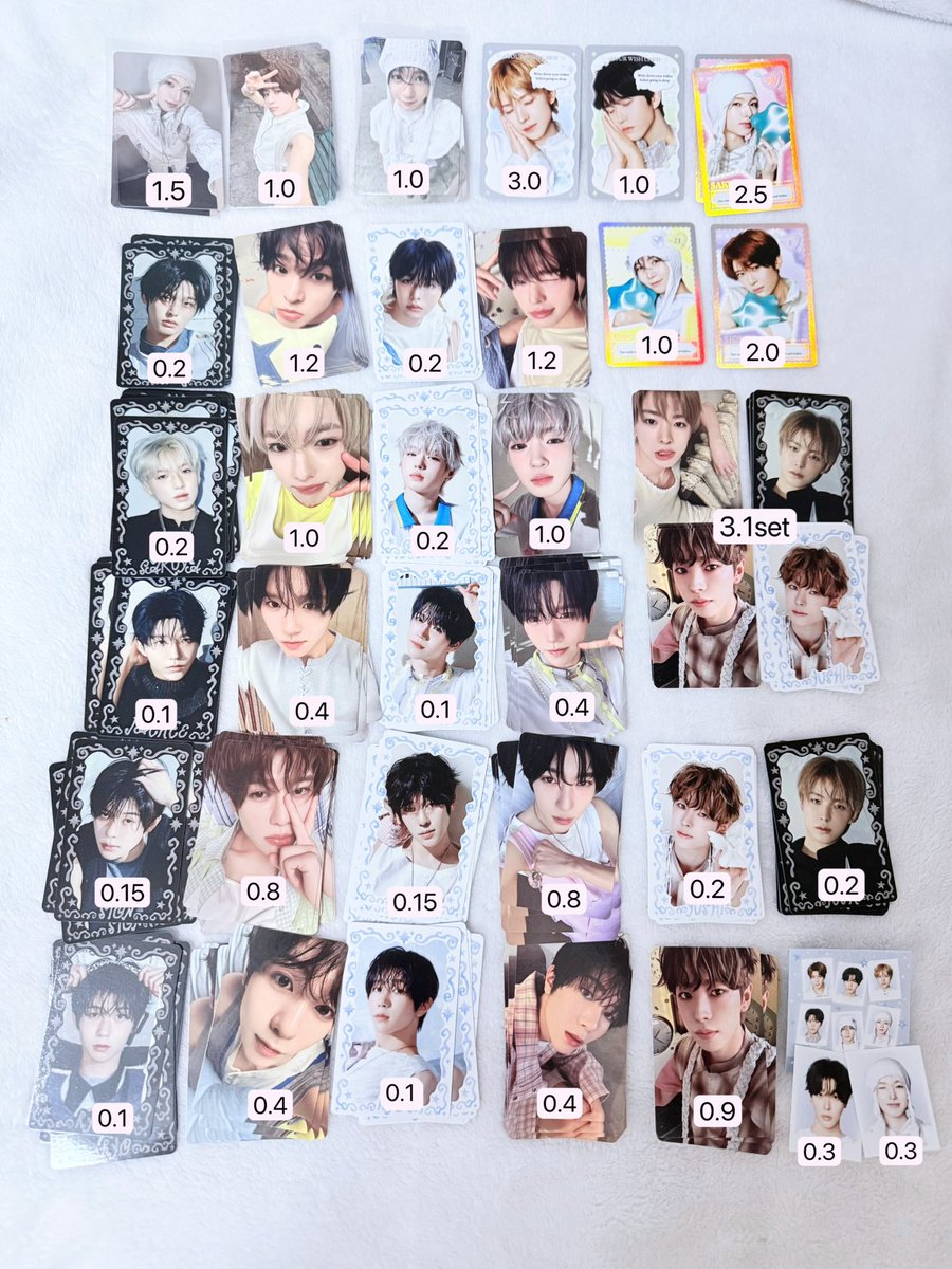 ดีลเกา รอของ 7-14 วัน ✈️
ยังไม่ดีล • ไม่พร้อมส่ง — พร้อมโอน ✅

Ode to Love Pop-up Trading card Special ID Photo Lucky draw สเปเชียล
ชิอน ริคุ ยูชิ แจฮี เรียว ซาคุยะ
✔️ ขั้นต่ำ 1.0
✔️ ดีลเรท 0.03 ยังไม่รวมส่งในเกา+กลับไทย
📮 ค่าส่งเหมา 43 ✖️my pic✖️

#ตลาดนัดnct #ตลาดนัดnctwish