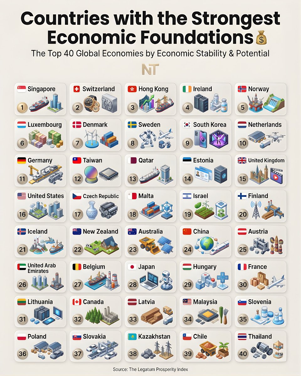 danielsuchar's tweet image. Las economias mas fortalecidas y solidas del #Mundo ..