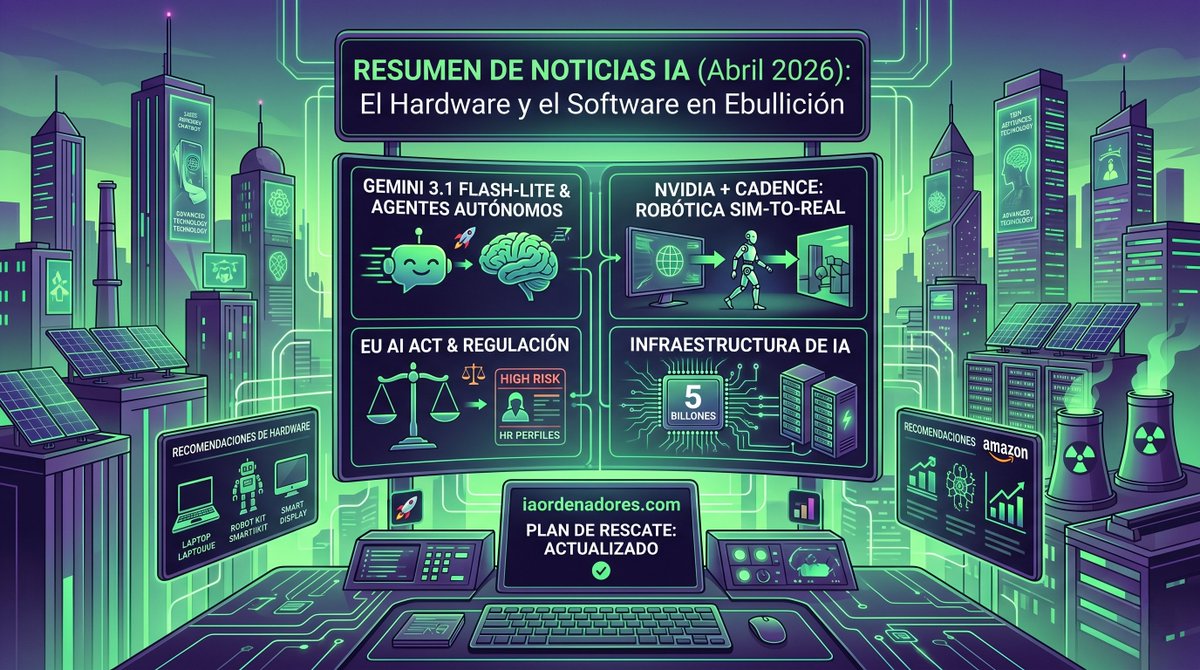 IaOrdenadores's tweet image. 🚀 La IA ha metido la quinta marcha esta semana:

🧠 Gemini 3.1 y la era de los Agentes Autónomos 
🦾 NVIDIA rompe la brecha en robótica 
⚖️ Multas millonarias por "alucinaciones" 

iaordenadores.com/noticias-ia-ab…

#InteligenciaArtificial #NVIDIA #Hardware #Tecnologia