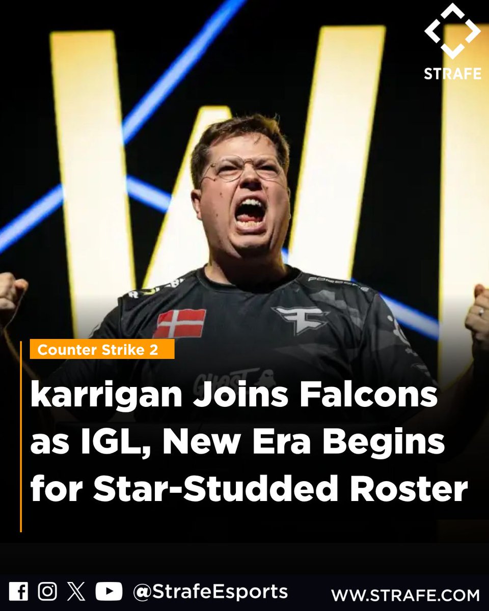 strafeapp's tweet image. karrigan joins Falcons as new IGL

The veteran leader replaces kyxsan ahead of Cologne, bringing Major winning experience to a roster full of firepower.

#CS2 #Falcons #Esports