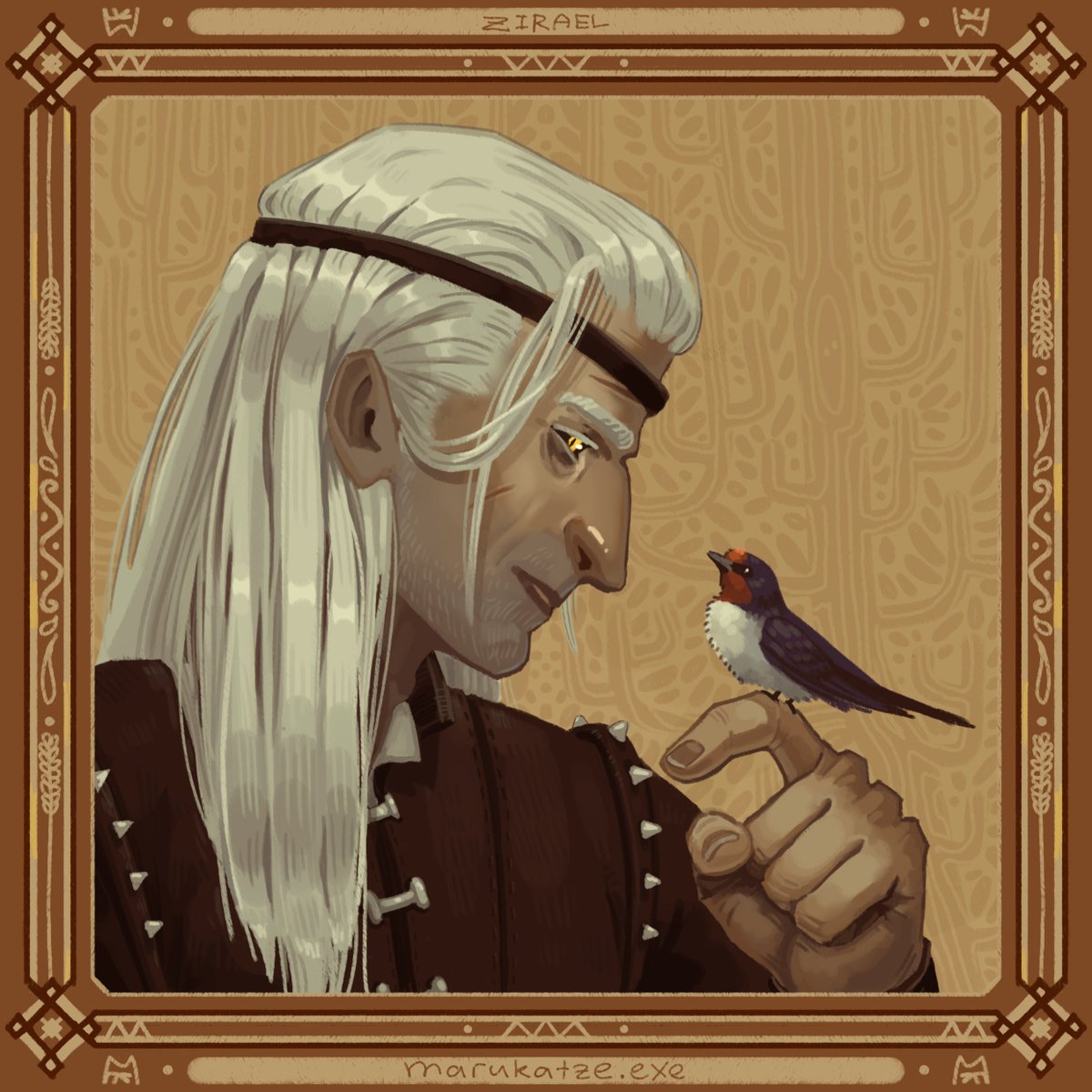 kaffeekoenigg's tweet image. i wasn't planning it, but it looks like this is a fantasy portrait series now #witcher