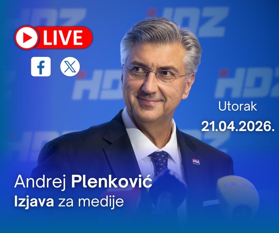 HDZ_HR's tweet image. LIVE STREAM. U očekivanju izjave PHDZ/PVRH @AndrejPlenkovic nakon zajedničke sjednice Predsjedništva &amp;amp; Nacionalnog odbora #HDZ. 📺 Izravni prijenos možete pratiti na našem #Facebook &amp;amp; #X.