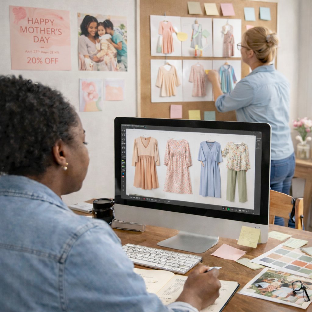 Alluforu's tweet image. Mother’s Day Sale prep. Real women, real style.

#alluforu #behindthescenes