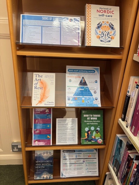 ABUHBlibraries's tweet image. Another great display of Stress Awareness Month resources here at St. Cadoc's Hospital Library! If you're interested in these or any other titles, check out our catalogue here! 
nhswaleslibrarysearch.cardiff.ac.uk #search #libraries #resources