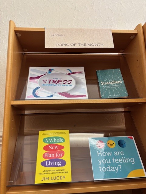 ABUHBlibraries's tweet image. Another great display of Stress Awareness Month resources here at St. Cadoc's Hospital Library! If you're interested in these or any other titles, check out our catalogue here! 
nhswaleslibrarysearch.cardiff.ac.uk #search #libraries #resources