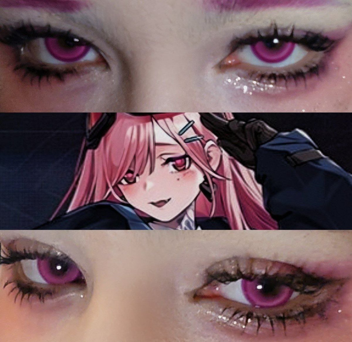 ilo5lapka's tweet image. SIG MCX eyes makeup #SIGMCX #Cosplay #Makeup #GirlsFrontline #少女前线