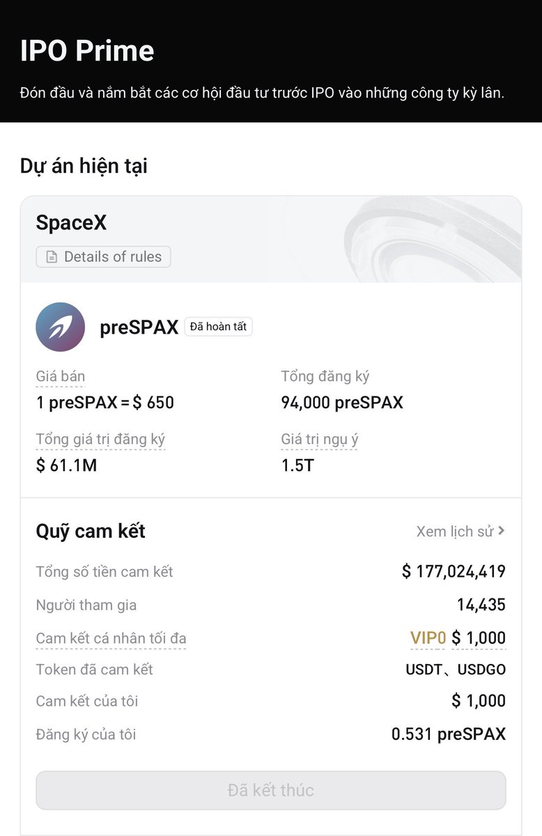 BeCryptoViet's tweet photo. Lần đầu tiên tham gia IPO, lãi nhẹ mà còn được tặng thêm cơ hội bú tiền tươi nữa... cám ơn nhiều nhé @bitget
#BitgetIPOPrime https://t.co/8wLUfL2Amj
