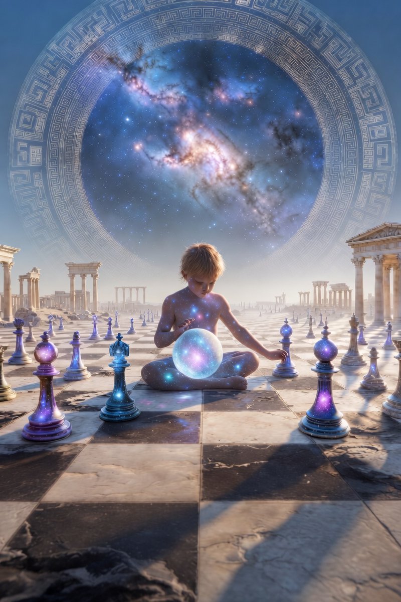 jazzy_bektas's tweet image. Eternity is a child playing, moving pieces in a game. 💜 
-Heraclitus 

#Philosophy #Quotes #Eternity #BeKindAlways #CosmicMood