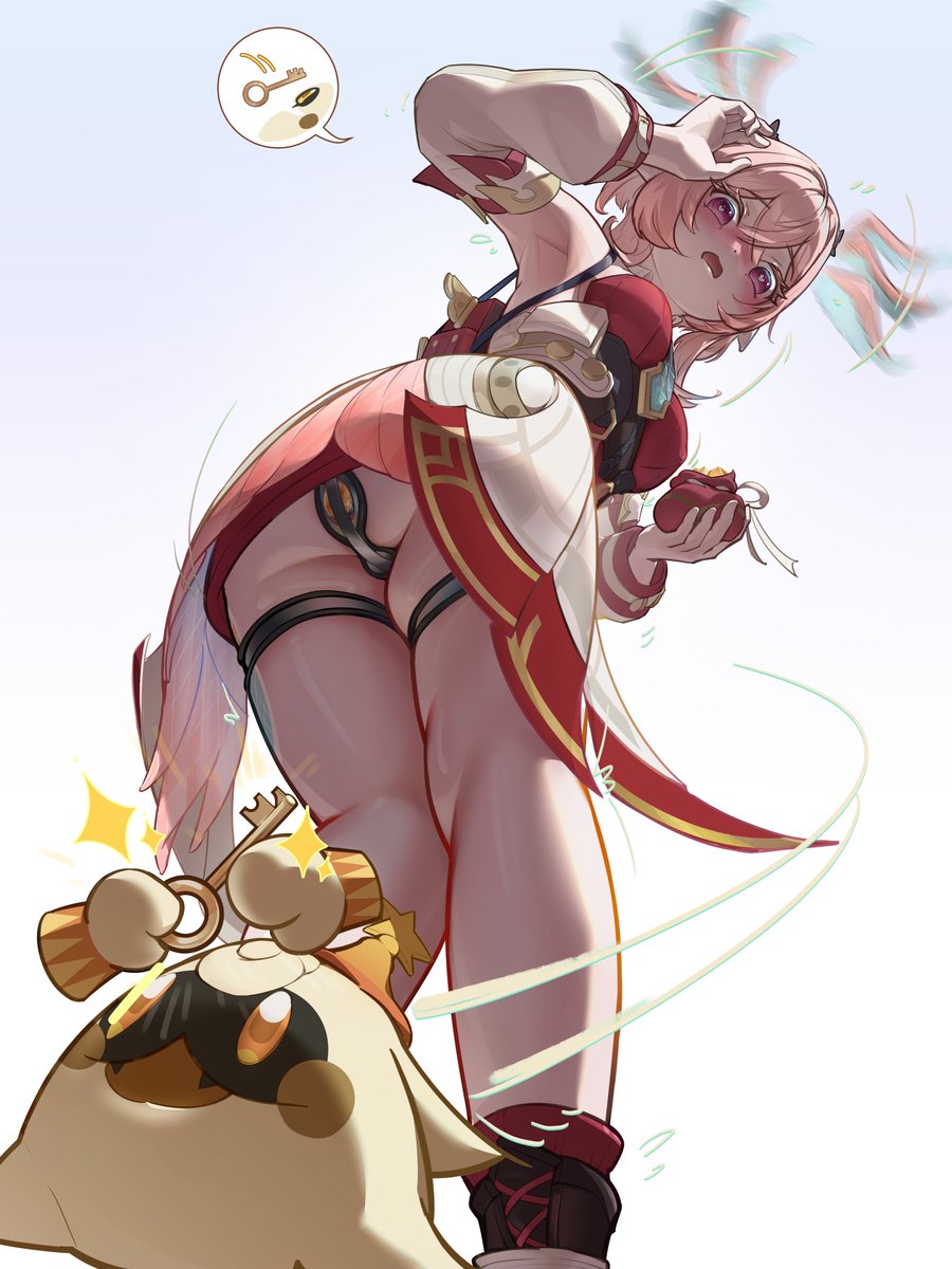 SsElEeIe's tweet photo. [莉奈娅]请保管好自己的貞操帯钥匙，不要误将它当作宝石喂给自己的霜精伙伴哦！
Please take good care of your chastity belt key, and don't mistakenly feed it to your frost fairy companion as if it were a gemstone! https://t.co/WX9z3NSsd7