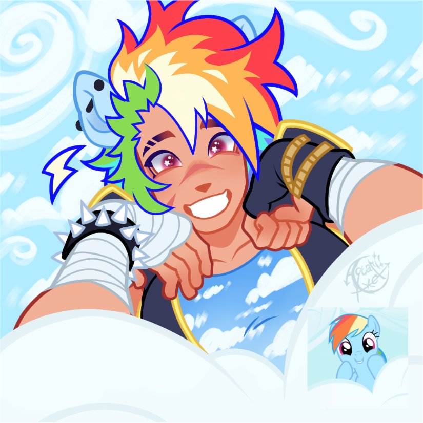AquariiAxel's tweet photo. ˚ ༘♡ Quise probar cmo me quedarían en el estilo de la serie y en ig incluso les hice tableros de Pinterest ⋆｡˚ ദ്ദി˶˃ ᵕ ˂ )✧ 
#mylittlepony #rainbowdash #rarity #fluttershy https://t.co/hFleaSQpzJ