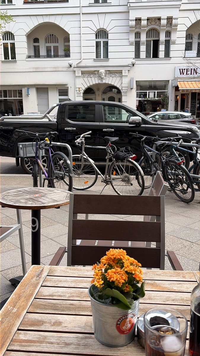 Sitting outside a cafe and just waiting to see which mf will try to steal my bike.