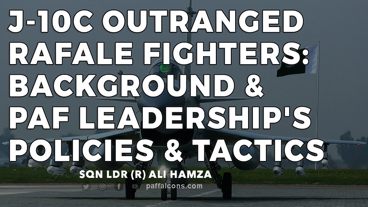 PAFFalconsPK's tweet image. #J10C outranged #Rafale fighters: Background and PAF Leadership's Policies &amp;amp; Tactics
youtu.be/neQ-tAMcKrM