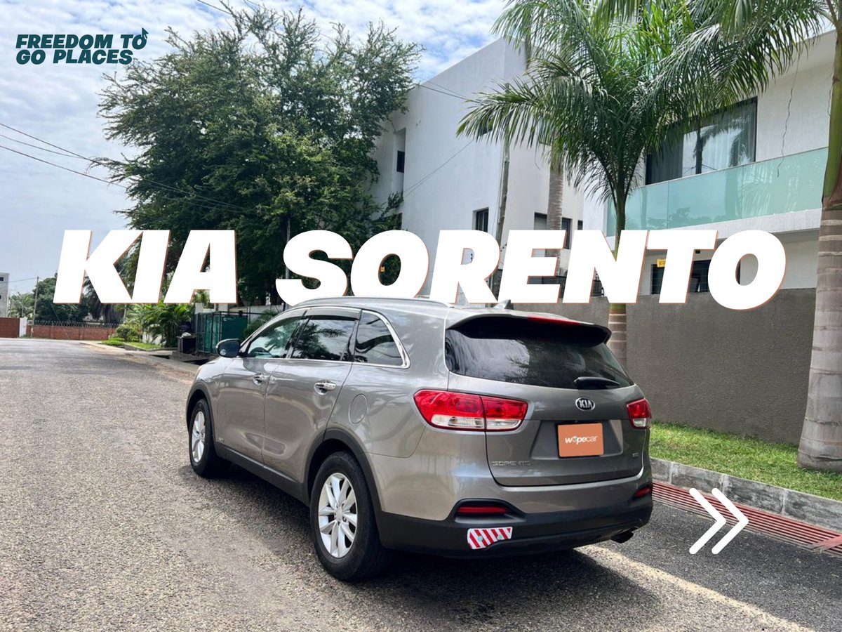 Wopecar's tweet image. The 2018 Kia Sorento is officially on wopecar.com and it’s not here to play.

Smooth &amp;amp; spacious enough for the whole crew &amp;amp; comfortable enough to make you forget your destination stress 😌

Book it… before someone else beats you to it 😉
#wopecar #ghanarentals #kia