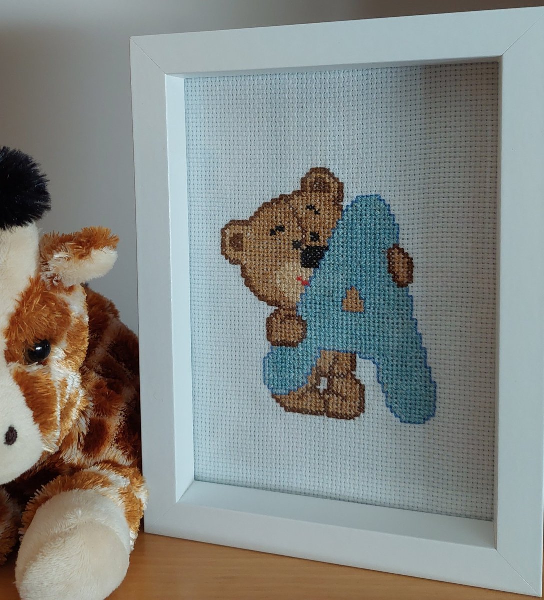 coralinablog's tweet image. Con la A de Andrés...
#puntodecruz #hechoamano #deco #decoinfantil #peques