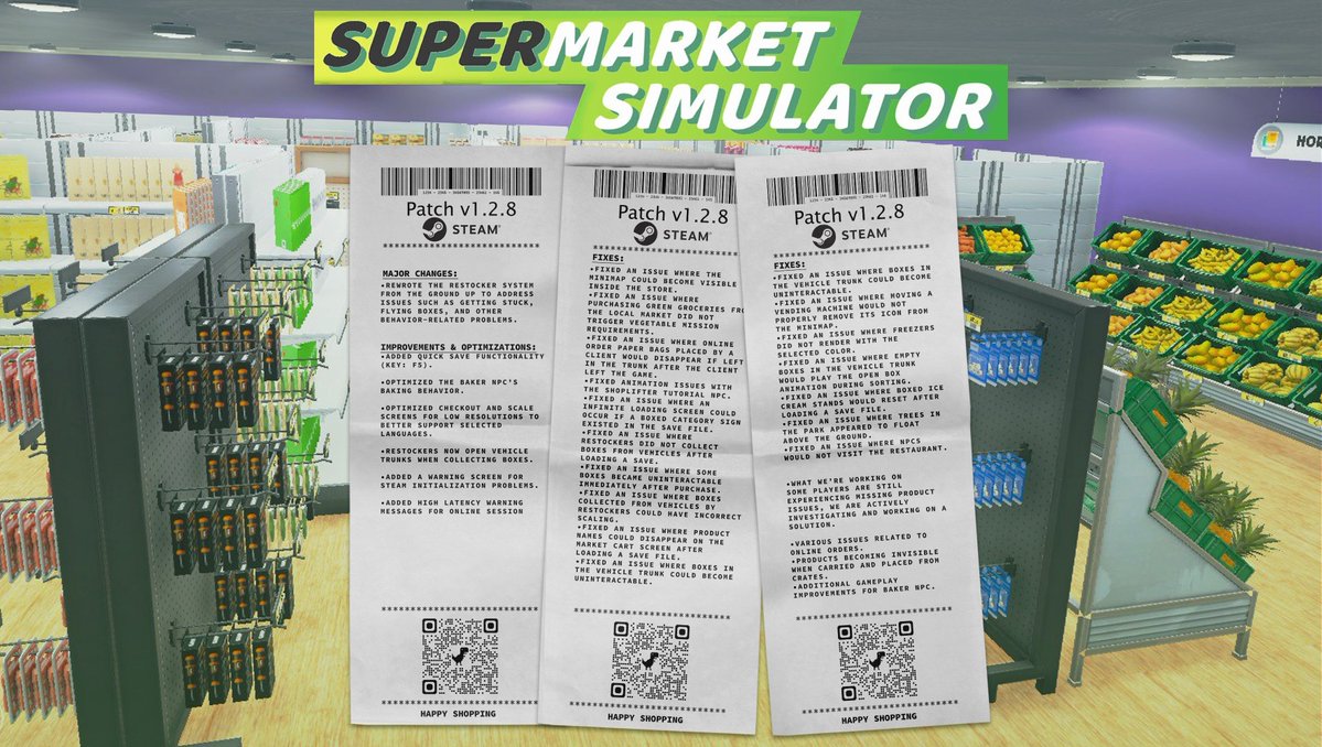 Supermarket Simulator 🛒 tweet media